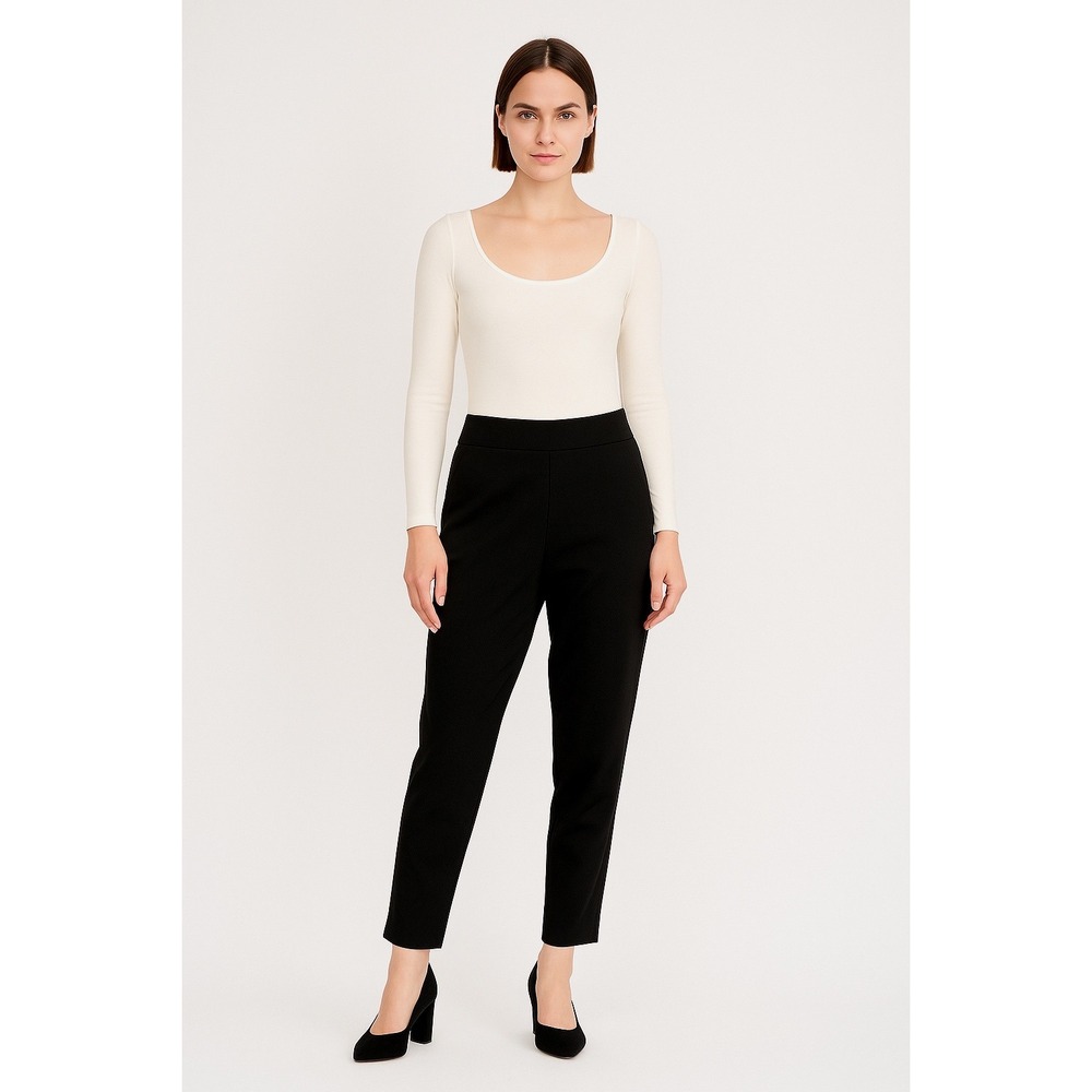 Zara XL Black Pants Comfort Stretch minimalist Normcore Witchy Gothic 65-31